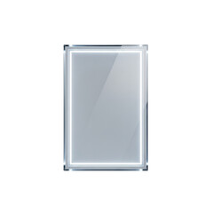 Modern, minimalist 3D glass plate, perfect for mockups, branding and personal or professional projects, isolated on a solid white background.