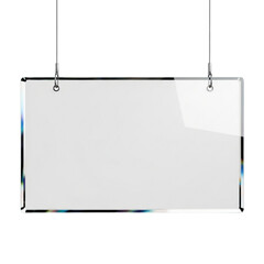 Modern, minimalist 3D glass plate, perfect for mockups, branding and personal or professional projects, isolated on a solid white background.