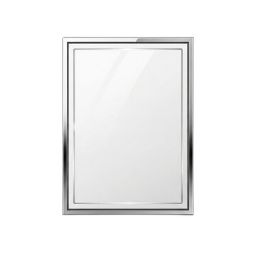 Modern, minimalist 3D glass plate, perfect for mockups, branding and personal or professional projects, isolated on a solid white background.