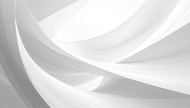 Abstract background with dynamic white and grey flowing curves, modern design.