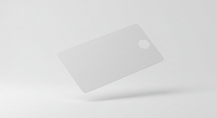 Minimalist Frosted Plastic Keychain Card