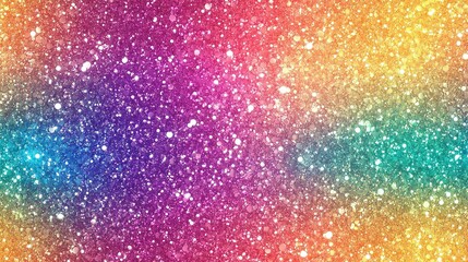 Sparkling rainbow glitter background with bokeh effect