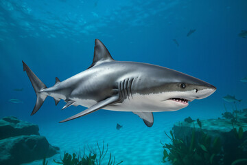 Majestic Oceanic Shark: Underwater Predator