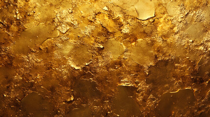 Abstract textured background of gold leaf