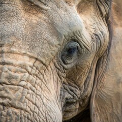 Fototapeta premium Elephant Closeup in Safari