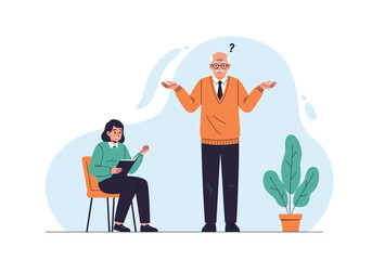 Understanding and addressing confusion and memory loss in older adults during therapy sessions