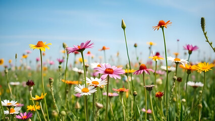 Fototapeta premium field of daisies