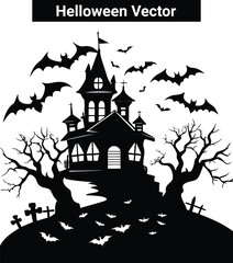 helloween vector shilhouette,helloween set vector illustration,helloween set vector illustration collection design halloween