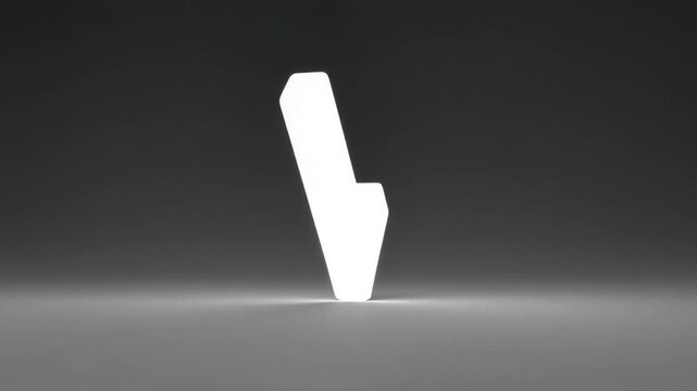 Minimalist checkmark symbol on dark background