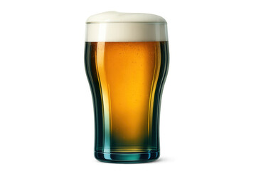 Translucent background featuring amber beer with creamy white foam, revealing rich golden hue and appetizing presentation