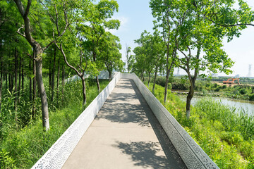 The road of City Park in China