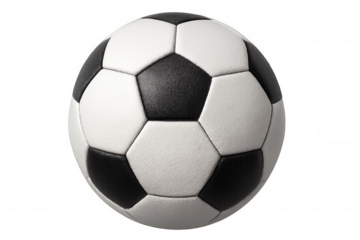 Soccer ball spinning against transparent backdrop, highlighting dynamic movement and athletic energy in sports-related graphics