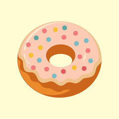 sweet donuts with sprinkles on top