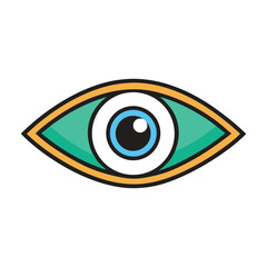 A sleek logo and icon of an eye, symbolizing vision, focus, awareness, and clarity. Perfect for brands in security, health, design, or technology seeking a modern identity.
