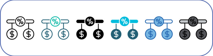 Equity Icon Pack Multistyle Editable Stroke