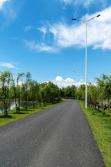 The road of City Park in China
