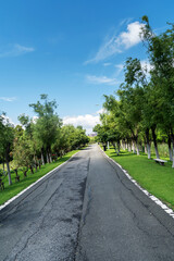The road of City Park in China