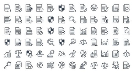 Collection of Professional Business and Finance Related Icons