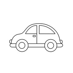 Simple Car Outline Drawing Icon