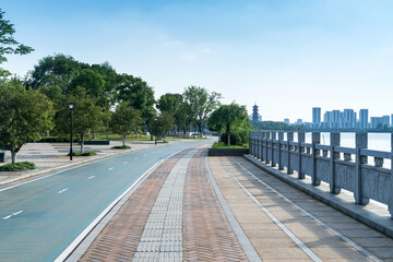The road of City Park in China