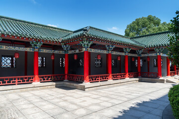 Corridor of classical architecture in China