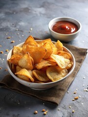 Tanzanian cassava chips fried golden