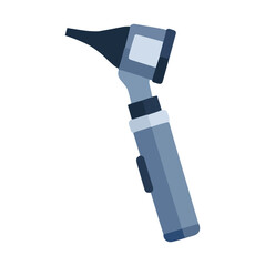 A medical otoscope, used for examining ears, is shown in a detailed illustration.