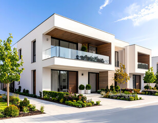 Modern home exterior design luxury house architecture and landscaping