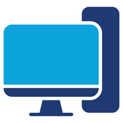 Desktop Computers mixed color icon