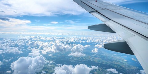 Obraz premium Skydiving from an airplane