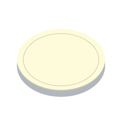 Vector design simple empty plate image
