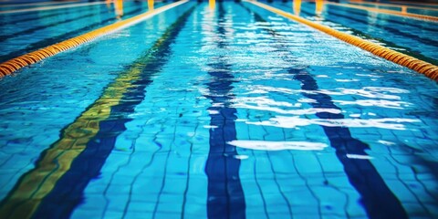 Obraz premium Swimming in a pool