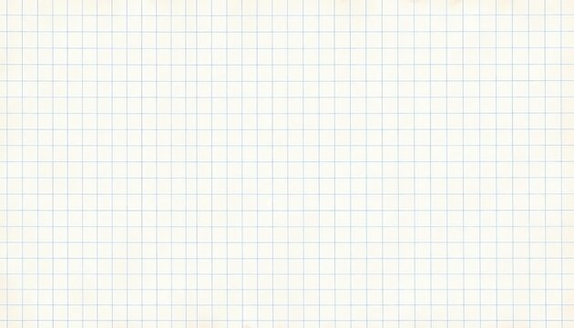 Aged, off-white grid paper background with subtle texture, notebook, scan