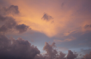 It is a beautiful sunset.