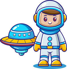 Obraz premium astronaut cartoon character