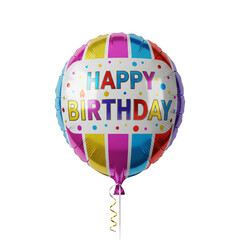 Vibrant Happy Birthday balloon floats celebrating joy and festive cheer for parties and events