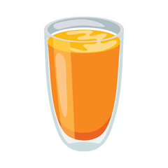 illustration of a glass of orange juice
