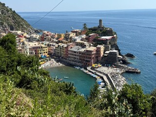 Italie , Cinque terre, Vernazza village typique de la Ligurie faisant partie des Cinque Terre