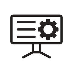 Fototapeta premium Progress Board Icon of Online Homework Monitoring Icon Set