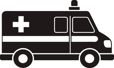 Ambulance White Background