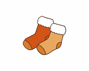 Winter Socks vector illustration