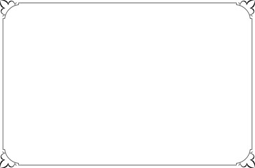 Obraz premium Elegant Black Ornate Frame. 918