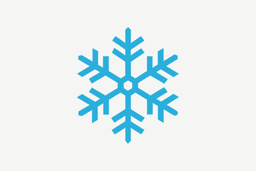 Snowflake silhouette vector illustration