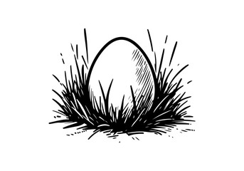 Egg hand drawn sketch vector illustration