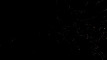 Golden star trail streams backdrop sparkling particles behind effect. for celebration visuals, award intros, cinematic presentations, festive greetings promotional backgrounds, luxury event animations