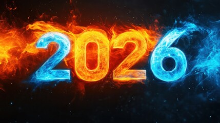 Flames and ice represent dynamic energy of 2026