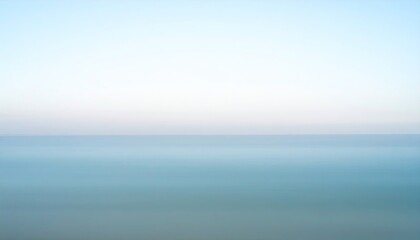 Obraz premium Serene Blue Ocean Horizon Haze