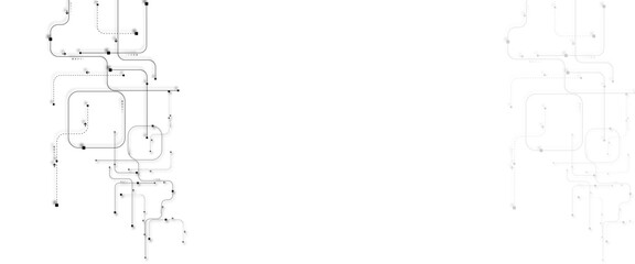 Abstract futuristic technology background. Vectors Abstract black connecting lines and dots. network connection and global communication technology background.