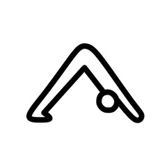 A person forming an inverted V-shape with hands and feet on the ground and hips raised, illustrating the Downward-Facing Dog Pose.