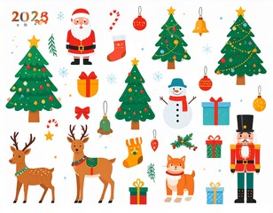 Christmas Vector Icon in Color Style